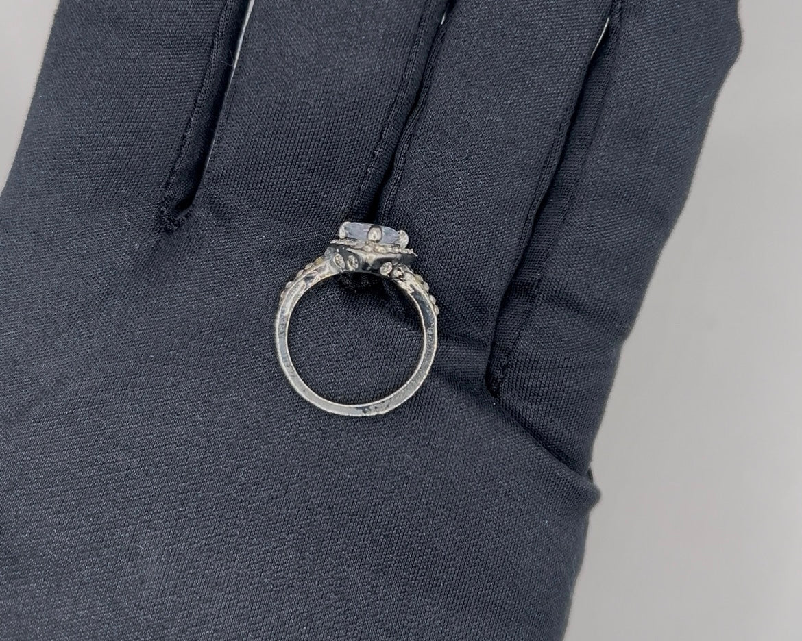 Luxury Silver Plated Heart Ring