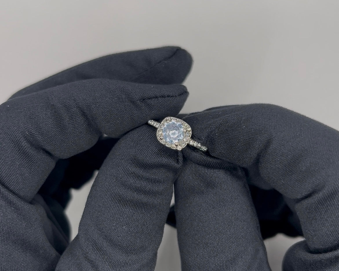 Classic Silver Plated Engagement Ring