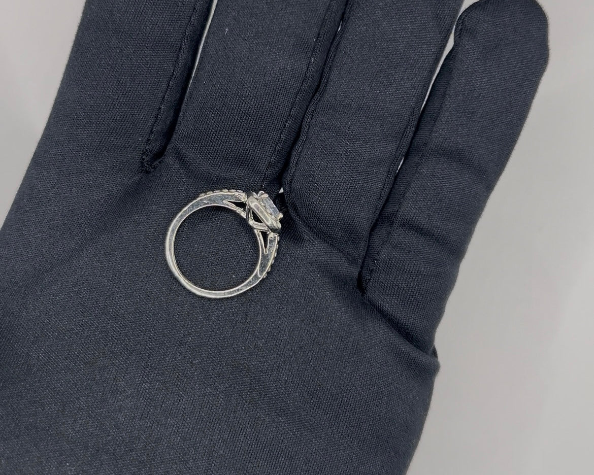 Classic Silver Plated Engagement Ring